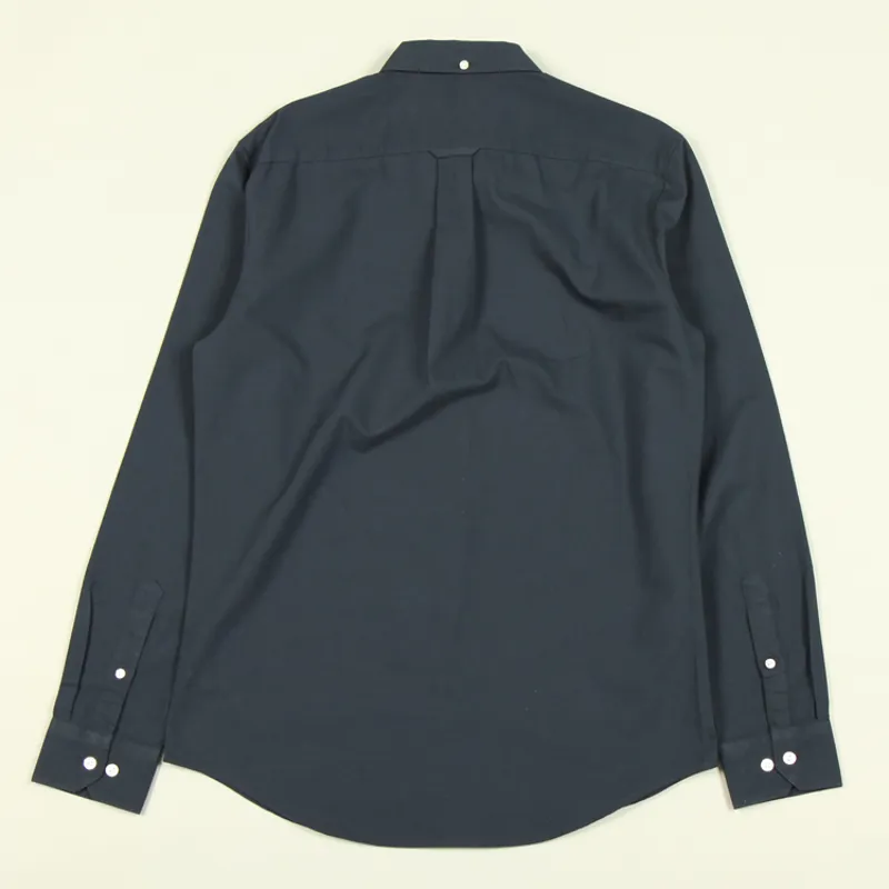 Farah Brewer LS Shirt - Navy-2